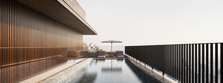 Piscina, rooftop.
