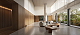 Lobby do empreendimento Brava com Poltronas do Guilherme Wentz.